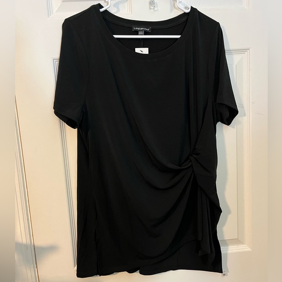 Lane Bryant Black Blouse Sz 14/16 - Picture 3 of 11